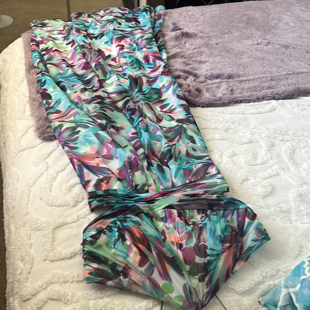 Multi Color Gown With Side Cutouts - image 6